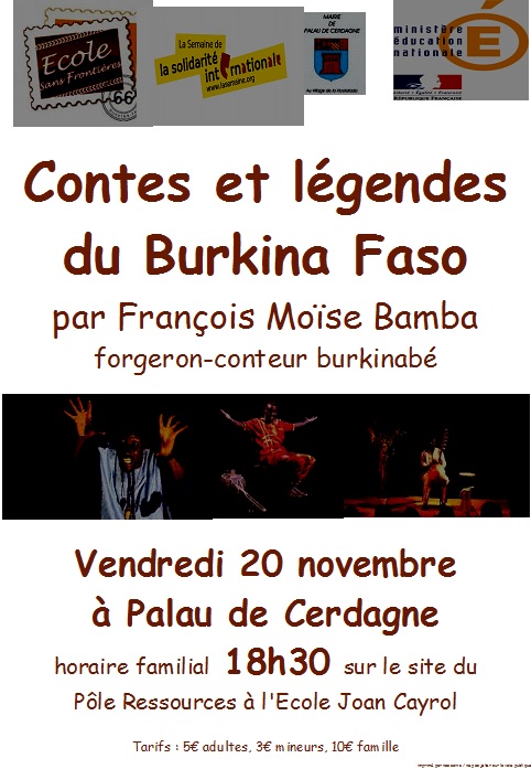 Culture: reprsentation "Contes et lgendes du Burkina Fasso"  Palau de Cerdagne