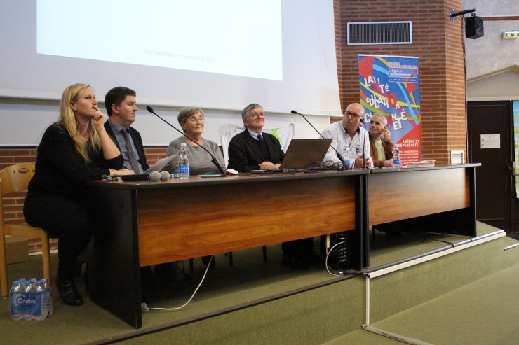 Conférence de Jean Paul Delahaye à la faculté d&#8217;éducation de Perpignan portant sur la Laïcité. 